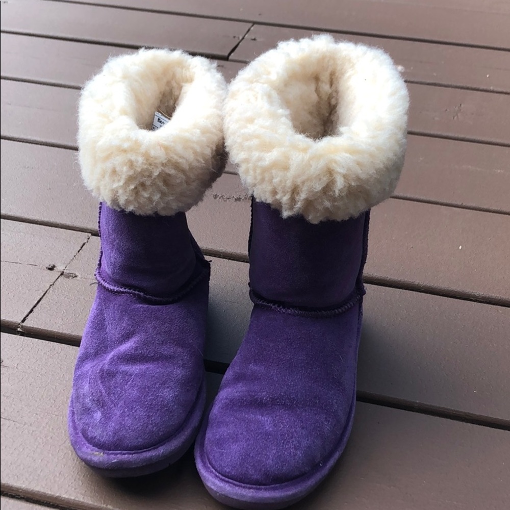 BearPaw Purple Boots